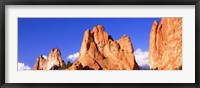 Low angle view of rock formations, Garden of The Gods, Colorado Springs, Colorado, USA Fine Art Print