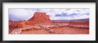 Ruins of the Mission, Pecos National Historical Park, Pecos, New Mexico, USA Fine Art Print