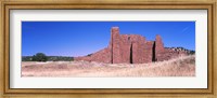 Ruins of building, Salinas Pueblo Missions National Monument, New Mexico, USA Fine Art Print