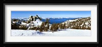 Trees on a snow covered landscape, Heavenly Mountain Resort, Lake Tahoe, California-Nevada Border, USA Fine Art Print