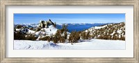 Trees on a snow covered landscape, Heavenly Mountain Resort, Lake Tahoe, California-Nevada Border, USA Fine Art Print