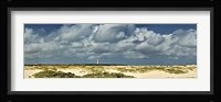 Clouds over the beach with California Lighthouse in the background, Aruba Fine Art Print