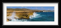 Waves breaking at the coast, Aruba Fine Art Print