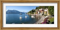 Early evening view of waterfront at Varenna, Lake Como, Lombardy, Italy Fine Art Print