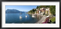 Early evening view of waterfront at Varenna, Lake Como, Lombardy, Italy Fine Art Print