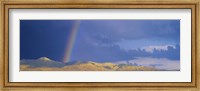 Rainbow over mountain, Anza Borrego Desert State Park, Borrego Springs, San Diego County, California, USA Fine Art Print