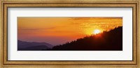 Orange Sunset at Clingmans Dome, Tennessee Fine Art Print