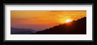 Orange Sunset at Clingmans Dome, Tennessee Fine Art Print