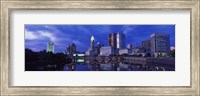 USA, Ohio, Columbus, Scioto River Fine Art Print