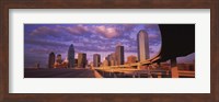 Dallas Skyscrapers ( Purple Sky) Fine Art Print