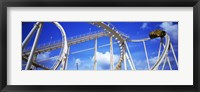 Batman The Escape Rollercoaster, Astroworld, Houston, Texas, USA Fine Art Print