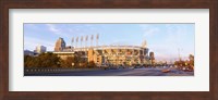 Facade of a baseball stadium, Jacobs Field, Cleveland, Ohio, USA Fine Art Print