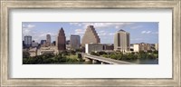Buildings in a city, Town Lake, Austin, Texas, USA Fine Art Print