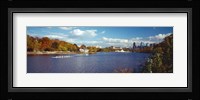 Boat in the river, Schuylkill River, Philadelphia, Pennsylvania, USA Fine Art Print
