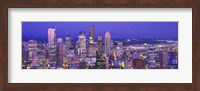 USA, Washington, Seattle, cityscape at dusk Fine Art Print