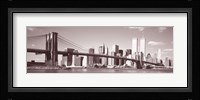 Brooklyn Bridge, Hudson River, NYC, New York City, New York State, USA Fine Art Print