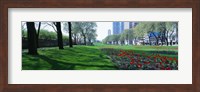 Public Gardens, Loop, Cityscape, Grant Park, Chicago, Illinois, USA Fine Art Print