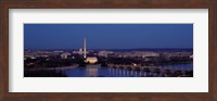 Bridge Over A River, Washington Monument, Washington DC, District Of Columbia, USA Fine Art Print