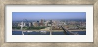 High angle view of buildings in a city, St. Louis, Missouri, USA Fine Art Print