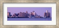 USA, Michigan, Detroit, twilight Fine Art Print