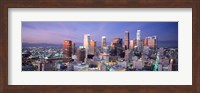 Night, Skyline, Cityscape, Los Angeles, California, USA Fine Art Print