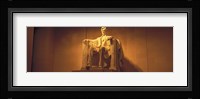 USA, Washington DC, Lincoln Memorial, Low angle view of the statue of Abraham Lincoln Fine Art Print
