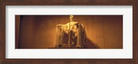 USA, Washington DC, Lincoln Memorial, Low angle view of the statue of Abraham Lincoln Fine Art Print