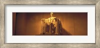 USA, Washington DC, Lincoln Memorial, Low angle view of the statue of Abraham Lincoln Fine Art Print