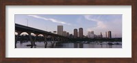 Low angle view of a bridge over a river, Richmond, Virginia, USA Fine Art Print