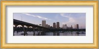 Low angle view of a bridge over a river, Richmond, Virginia, USA Fine Art Print