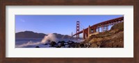 Bridge across the bay, San Francisco Bay, Golden Gate Bridge, San Francisco, Marin County, California, USA Fine Art Print