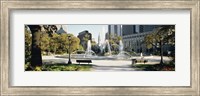 Fountain in a park, Swann Memorial Fountain, Logan Circle, Philadelphia, Philadelphia County, Pennsylvania, USA Fine Art Print