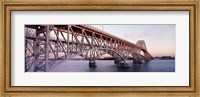 Bridge across a river, South Grand Island Bridge, Niagara River, Grand Island, Erie County, New York State, USA Fine Art Print