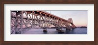 Bridge across a river, South Grand Island Bridge, Niagara River, Grand Island, Erie County, New York State, USA Fine Art Print