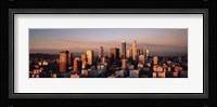 Skyline At Dusk, Los Angeles, California, USA Fine Art Print