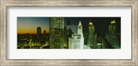 Close-Up of Chicago at Night Fine Art Print