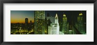 Close-Up of Chicago at Night Fine Art Print