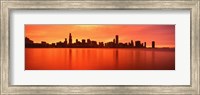USA, Illinois, Chicago, sunset Fine Art Print