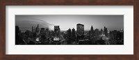 Black and White View of Chicago Skyline Fine Art Print