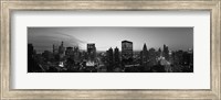 Black and White View of Chicago Skyline Fine Art Print