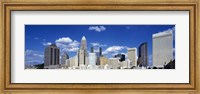 Skyscrapers in a city, Charlotte, Mecklenburg County, North Carolina, USA Fine Art Print
