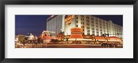 USA, Nevada, Las Vegas, Buildings lit up at night Fine Art Print