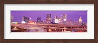 USA, Georgia, Atlanta, Skyline at dusk Fine Art Print