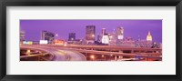 USA, Georgia, Atlanta, Skyline at dusk Fine Art Print