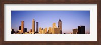 Sun shining on skyscrapers in Atlanta, Georgia, USA Fine Art Print