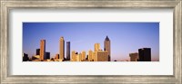 Sun shining on skyscrapers in Atlanta, Georgia, USA Fine Art Print