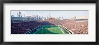 High angle view of spectators in a stadium, Soldier Field (before 2003 renovations), Chicago, Illinois, USA Fine Art Print