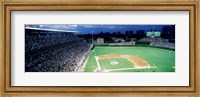Cubs baseball game under flood lights, USA, Illinois, Chicago Fine Art Print
