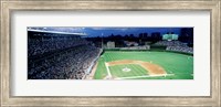 Cubs baseball game under flood lights, USA, Illinois, Chicago Fine Art Print