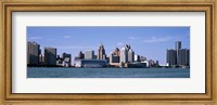 Detroit Waterfront, Michigan Fine Art Print